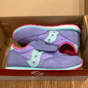 Saucony Kids Purple and Pink Shoes
